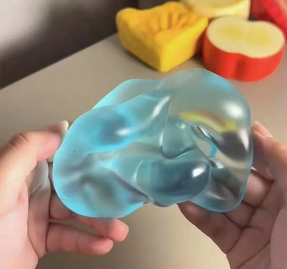 Squishy Green Apple Stress Ball Soft Fidget Sensory Toy for ADHD