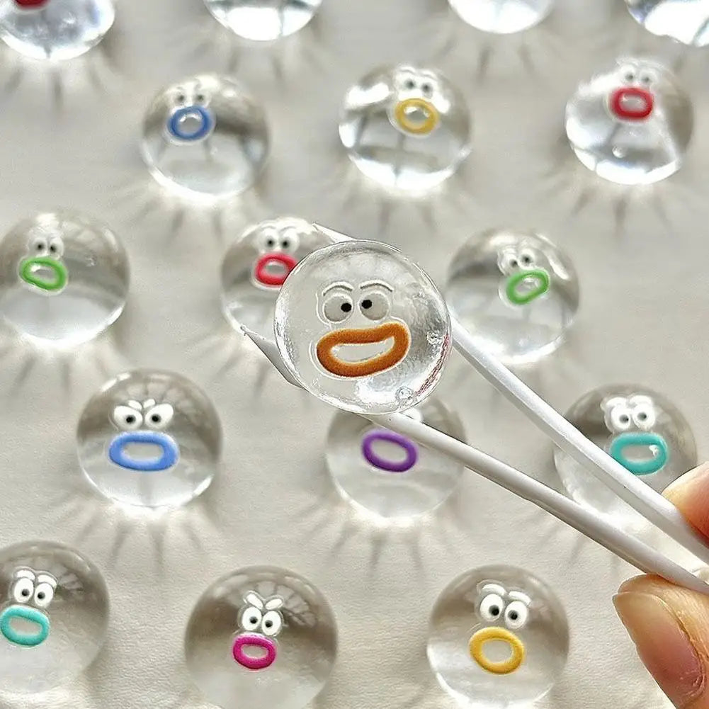 1/10Pcs Mini Squishies Expression Squeeze Fidget Toys Emotion Fidget