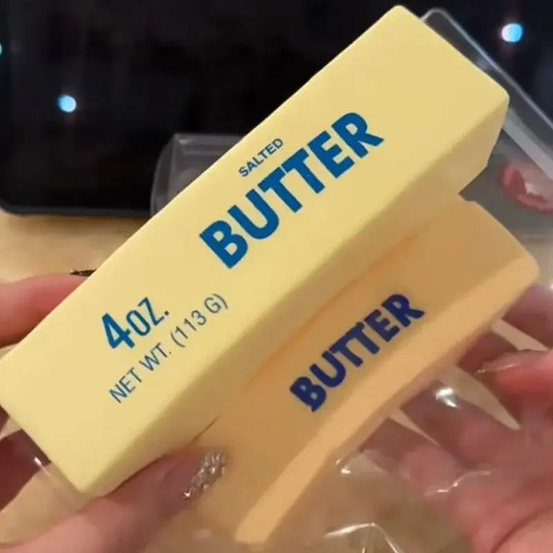 Squishy Elastic Butter Stick Fidget Toy Cheese Shape Stress Relief