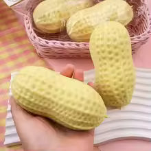 Peanut Stress Ball Crunchy Squeeze Ball Squishy Toy Buttery-Soft Feel