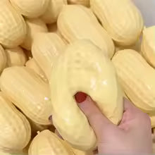 Peanut Stress Ball Crunchy Squeeze Ball Squishy Toy Buttery-Soft Feel