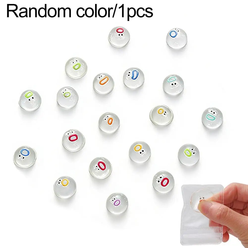 1/10Pcs Mini Squishies Expression Squeeze Fidget Toys Emotion Fidget