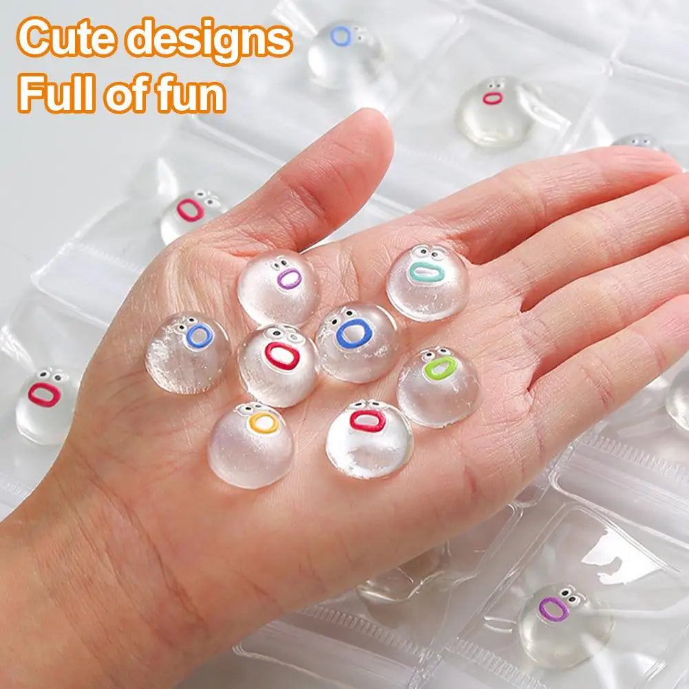1/10Pcs Mini Squishies Expression Squeeze Fidget Toys Emotion Fidget