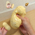 Peanut Stress Ball Crunchy Squeeze Ball Squishy Toy Buttery-Soft Feel